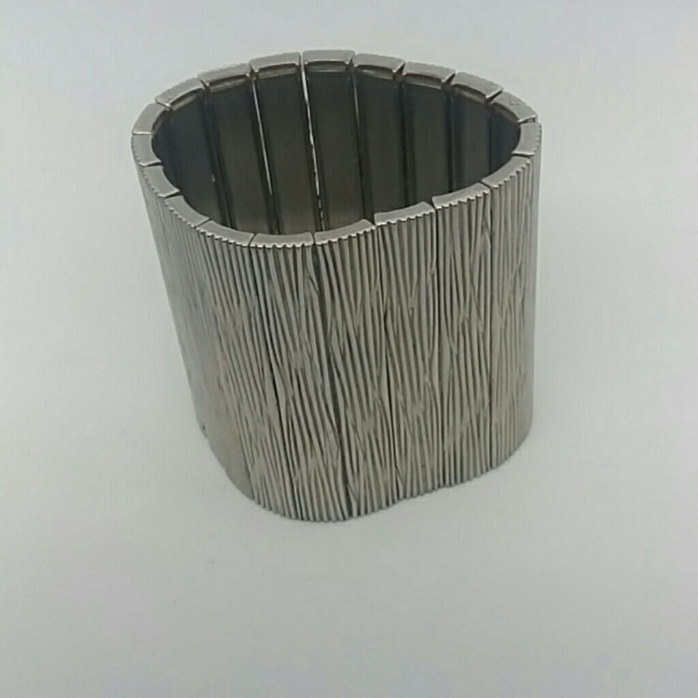 Heavy Silver-Tone Large Bracelet